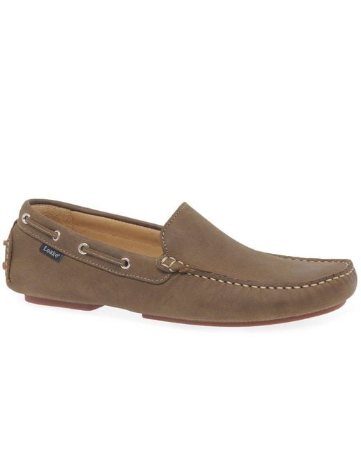 Loake Gray Donington Driving Shoes for men