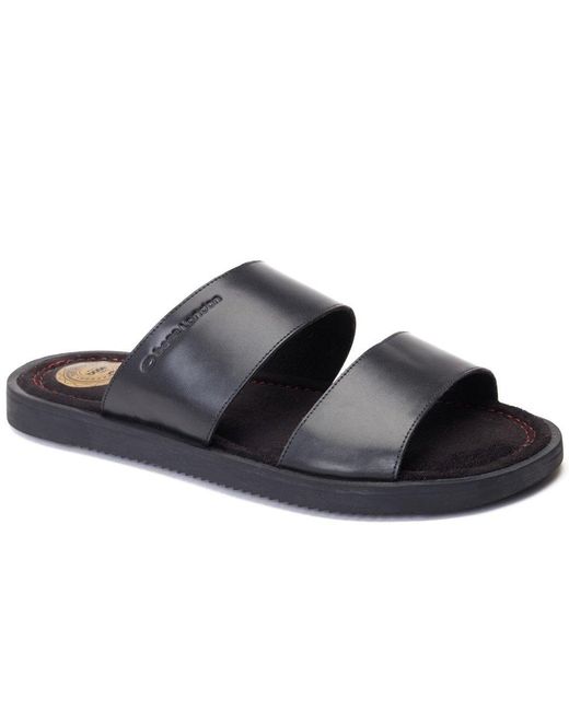 Base London Black Maven Sliders for men