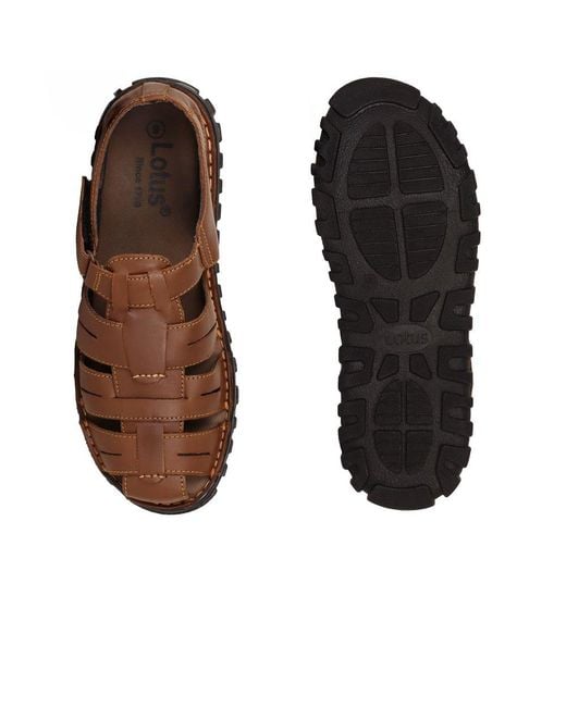 Lotus Brown Bruno Sandals for men