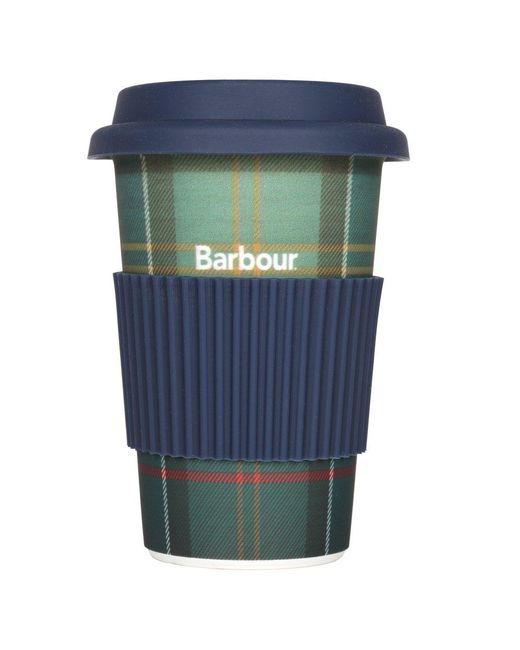Barbour Blue Travel Mug & Beanie Hat 's Gift Set