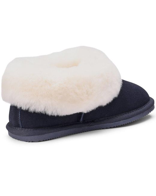 Hotter Blue Hug Slipper Boots