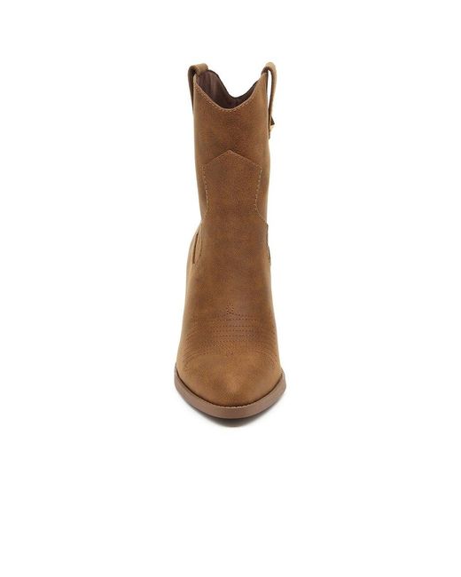 Rocket Dog Brown Feather Ankle Boots