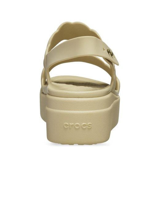 CROCSTM Metallic Women's Brooklyn Woven Low Wedges Platform Sandals