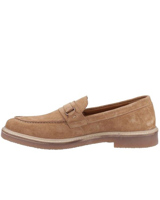 Hush Puppies Brown Gryffin Loafers for men