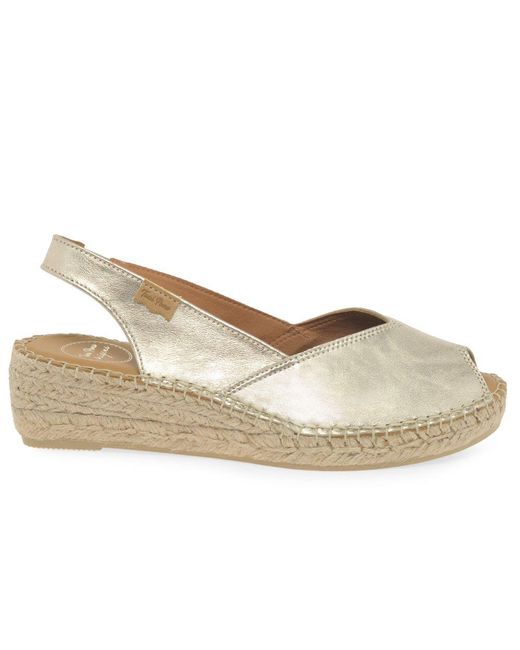 Toni Pons Gray Bernia Wedge Heel Espadrilles Sandals