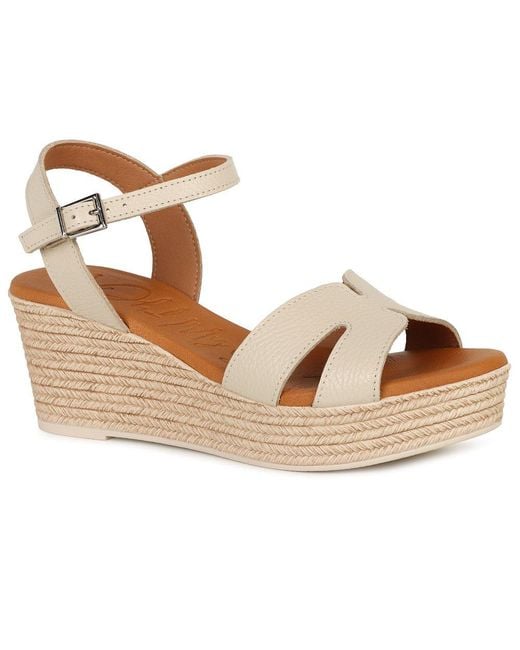 Oh My Sandals Brown Madrid Espadrille Wedge Heel Sandals