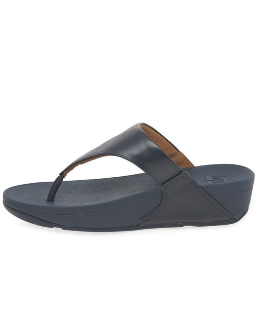 Fitflop Blue Lulu Leather Sandal