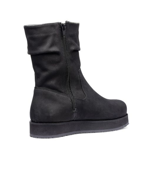 Hotter Black Rhoda Warmlined Boots