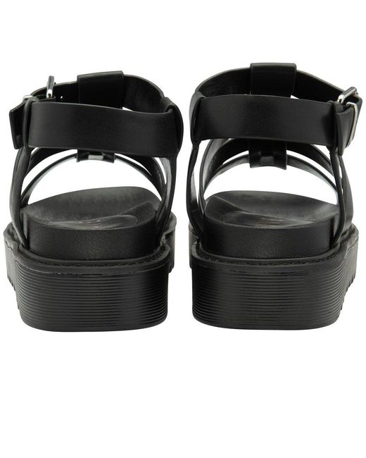 Ravel Black Oakley Gladiator Sandals