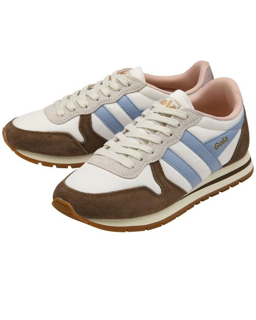 Gola White Daytona Chute Trainers