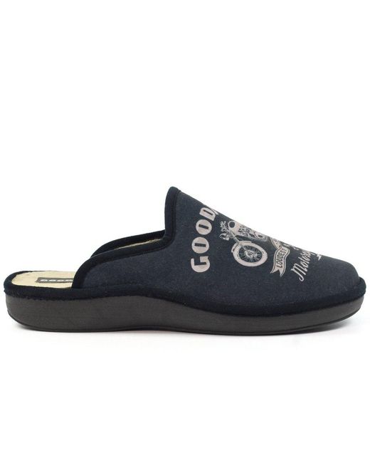 Goodyear Blue Huxley Mule Slippers for men
