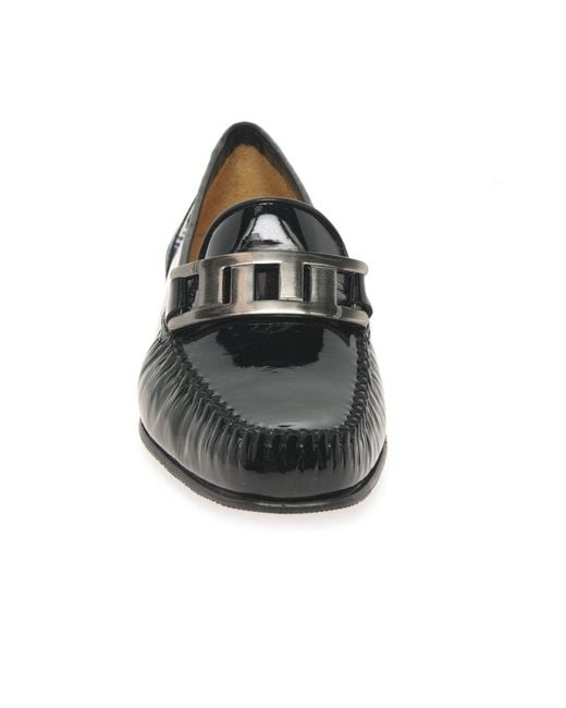Charles Clinkard Black Patter Moccasins