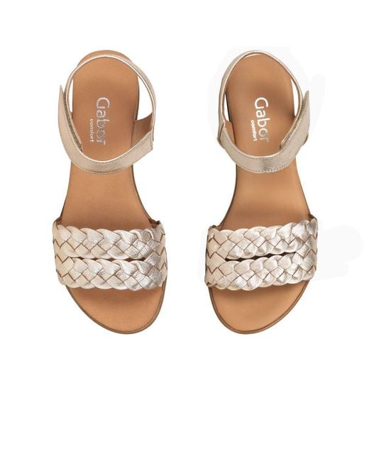 Gabor Metallic Rose Sandals