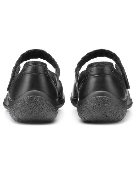 Hotter Black Shake Ii Extra Wide Fit Mary Jane Shoes