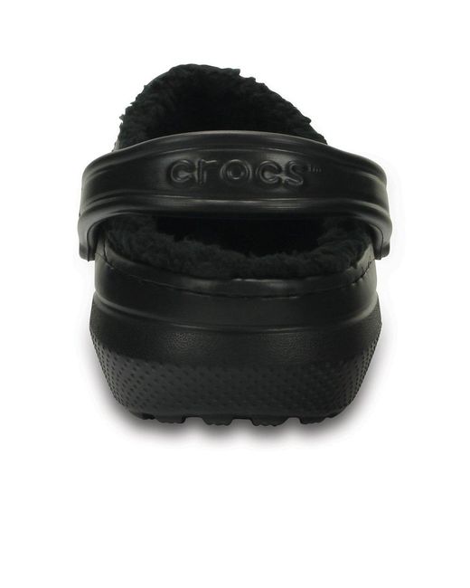 CROCSTM Black Classic Lined Clogs for men
