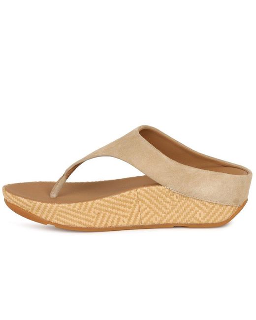 Fitflop Brown Lulu Lux Graphic Weave Sandals