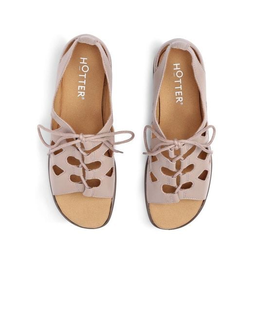 Hotter Pink Lenora Low Wedge Sandals