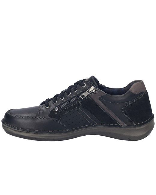 Josef Seibel Blue New Anvers 87 Wide Fit Shoes for men