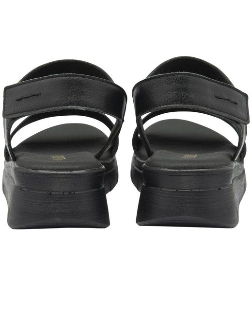Lotus Black Facchini Sandals