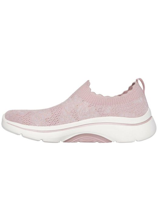 Skechers Metallic Go Walk Arch Fit 2.0 Rosa Linda