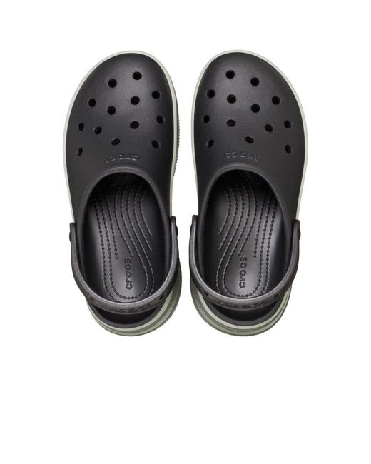 CROCSTM Black Classic Stacked Clogs