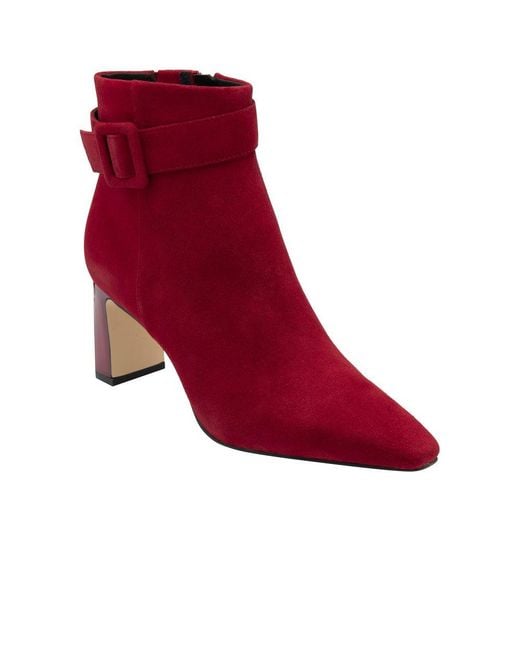 Lotus Red Nadine Ankle Boots