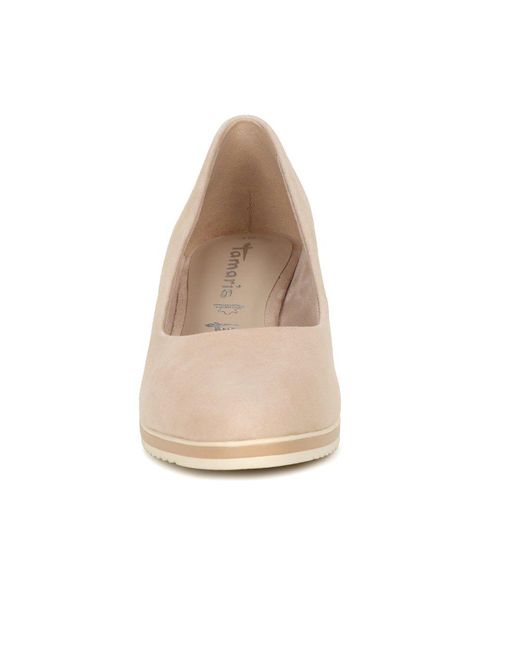 Tamaris Natural Peony Wedge Espadrilles