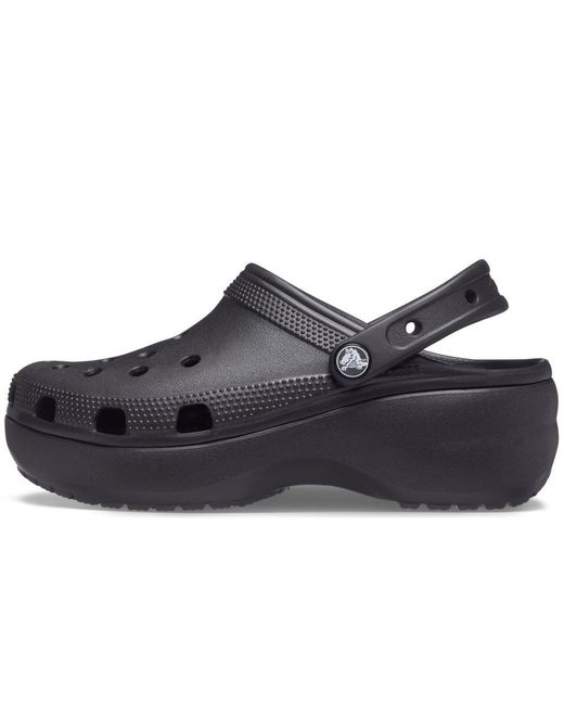 CROCSTM Gray Classic Platform Clogs
