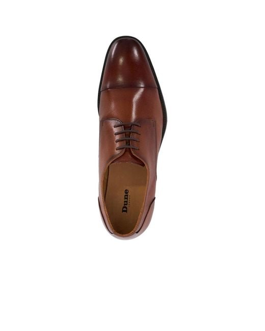 Dune Brown Suffix Classic Oxford Shoes for men