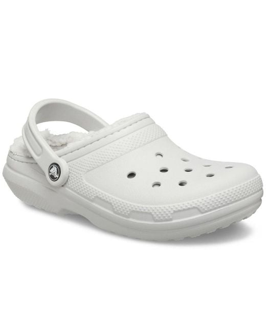 CROCSTM White Classic Lined Clogs for men
