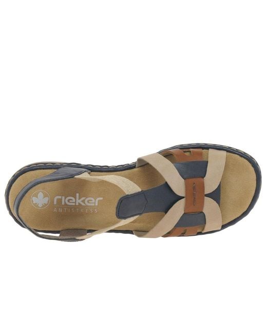 Rieker Blue Globe Sandals