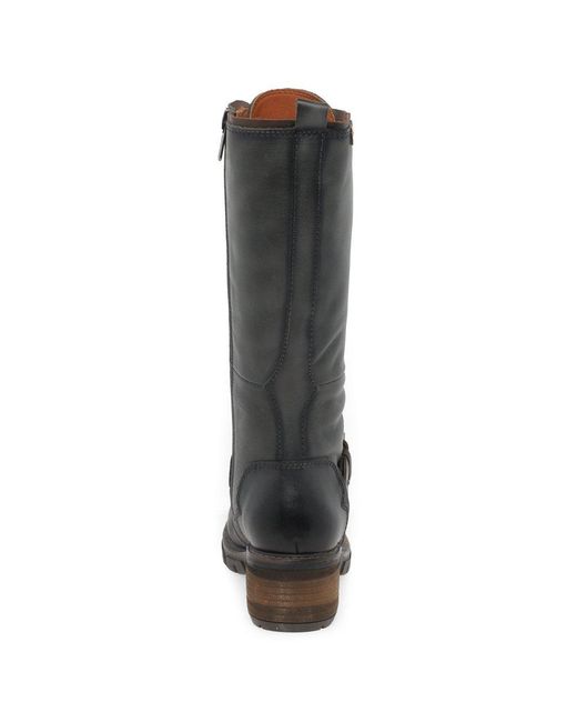 Pikolinos Black Sandie Calf Length Boots