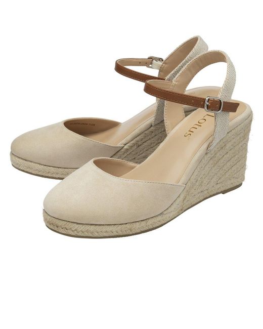 Lotus Metallic Mariah Espadrille Wedges