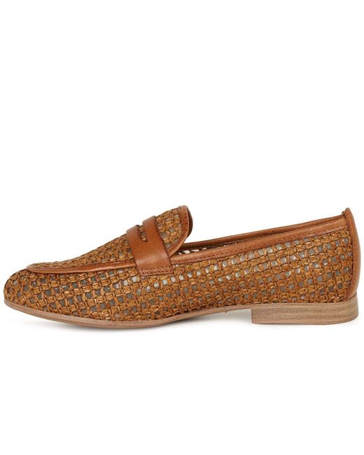 Tamaris Brown Chanty Loafers