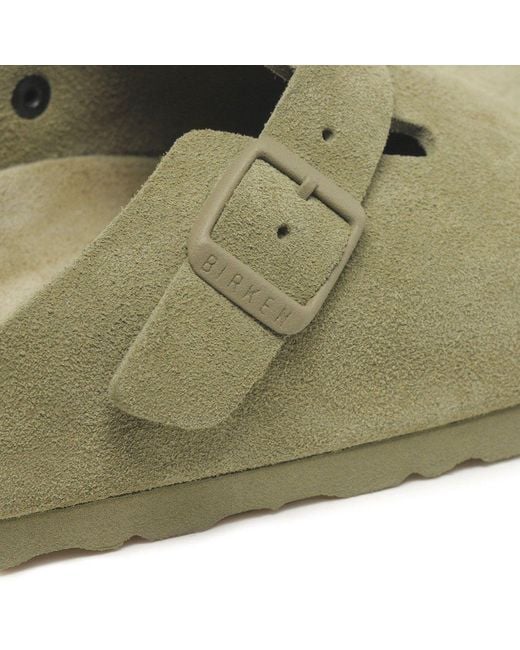 Birkenstock Green Boston Mule Sandals