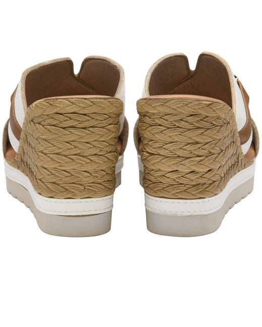 Lotus Metallic Barracuda Wedge Sandals