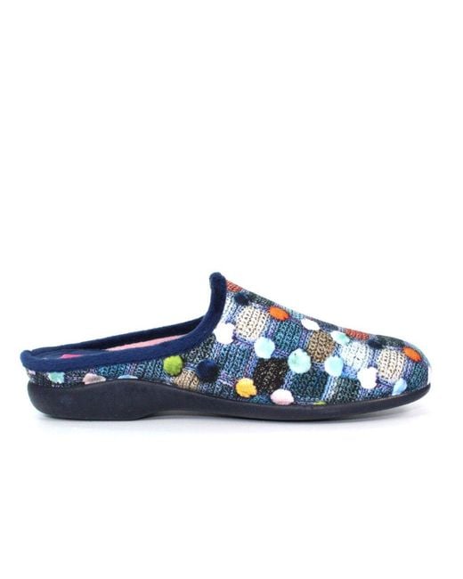 Lunar Blue Crackle Slippers