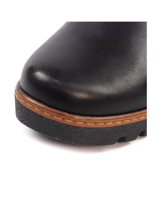 Lunar Black Pixie Wedge Ankle Boots