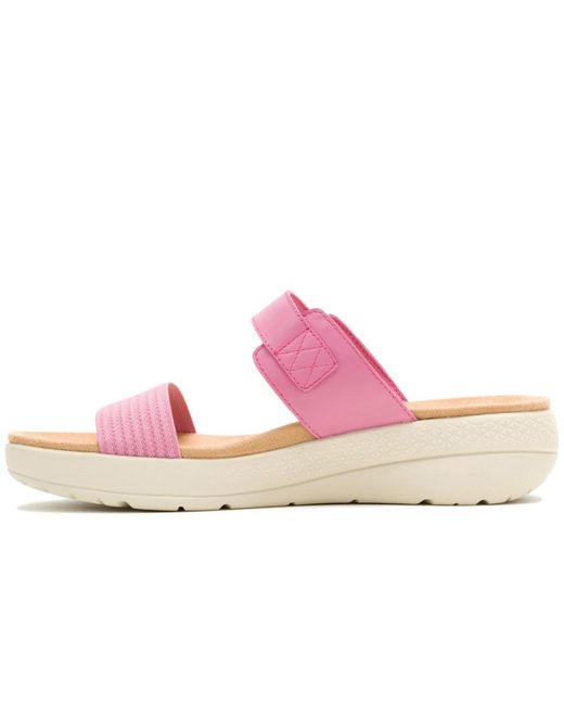 Hush Puppies Pink Breathe Slide Sandals