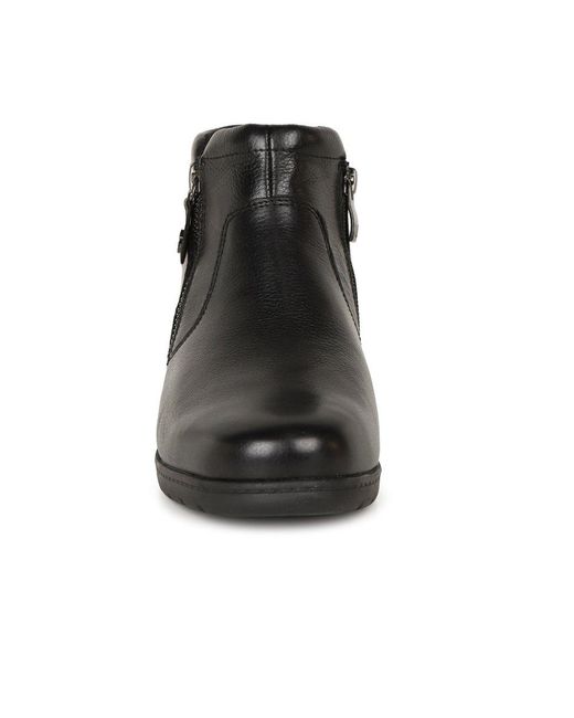 Caprice Black Angie Ankle Boots