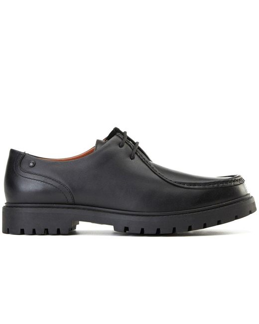 Base London Black Carbon Wallabe Shoes for men