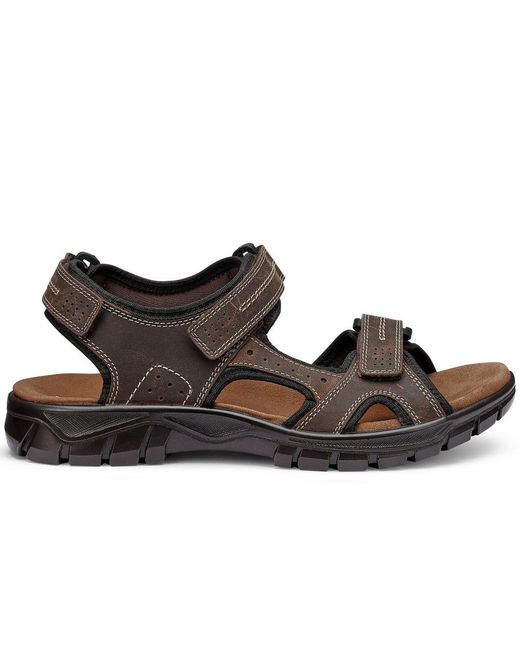 Hotter Brown Lorenzo Sandals for men