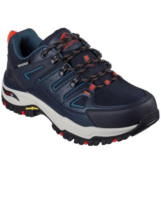 Skechers Relaxed Fit Arch Fit Dawson Argosa Walking Shoes in Blue for