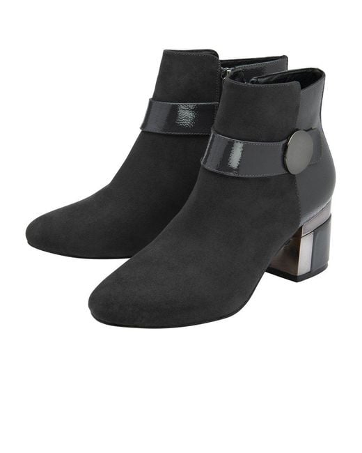 Lotus Black Kirsty Ankle Boots
