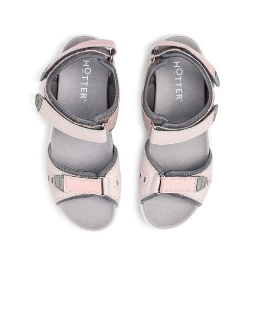 Hotter White Walk Ii Sandals