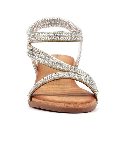 Lunar (GRS) Metallic Darci Wedge Sandals