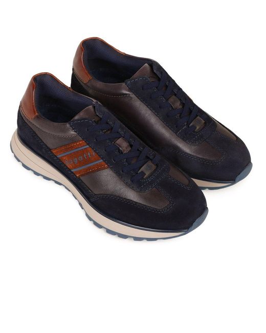 Bugatti Blue Timon Trainers for men