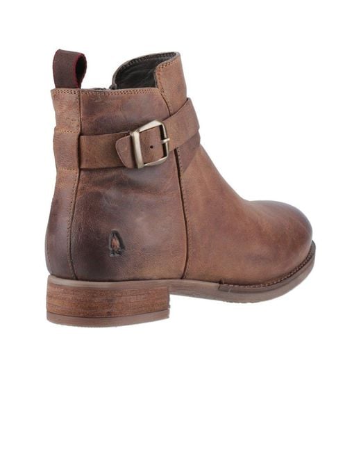 Hush Puppies Brown Elise Buckle Boots