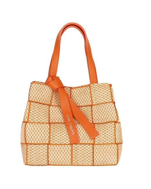 Alma Tonutti Orange Chiara Grab Bag
