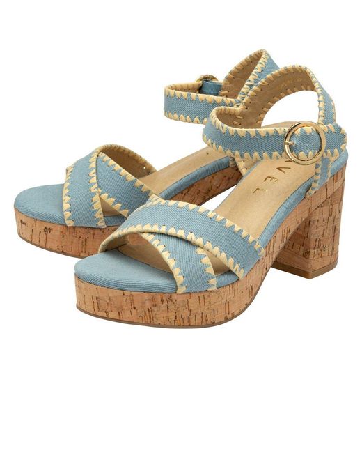 Ravel Blue Ghent Heeled Sandals